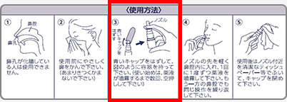 製品の使用方法 使用前に外す「青いキャップ」のイラストを追加しています