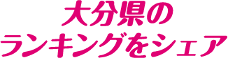 大分県のランキングをシェア